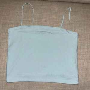 American Eagle XS pale blue cropped tank top